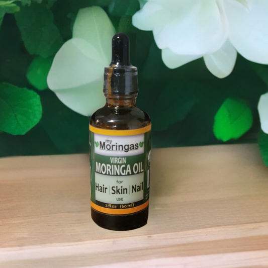 Pure, cold pressed organic virgin moringa oil. Beautify your skin